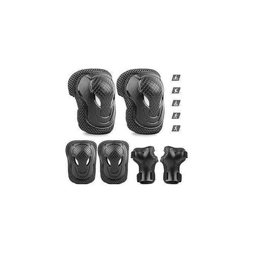 product_image_name-Generic-Ensemble En 3 Protection Coudes Genoux Poignets Pour SKate Patin Rollet Trottinette Vélo Et Moto-1