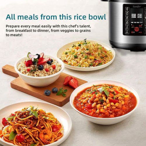 product_image_name-Sonifer-Cuisinière à Riz Electrique Automatique  SF-4032, 220V, Grande Capacité 8 Litres - Ecran LED - Bol En Acier Inoxydable-5