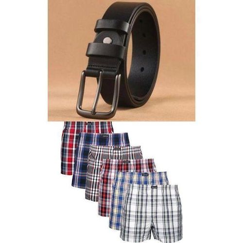 product_image_name-Generic-Ceinture en cuir véritable + 06 boxers 100% coton élégant ultra confortable NN-1