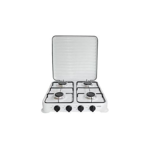 Campus Réchaud Cuisinière De Table 4 Feux Avec Couvercle En Inox