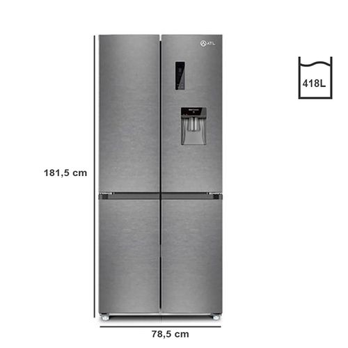 ATL Refrigerateur Americain - ATL-4A530D - Total No Frost / 418L