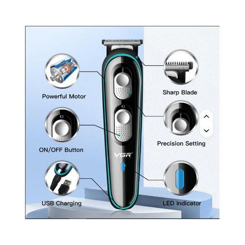 product_image_name-Generic-Puissant Tondeuse Rasoir Pour Cheveux Et Barbe Rechargeable VGR V-055-1