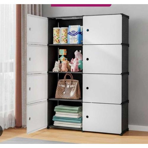 product_image_name-Generic-PETITE ARMOIRE DE RANGEMENT MODULABLE EN PLASTIQUE DE 08 COMPARTIMENTS-1