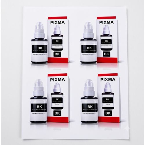 Generic Lot de 4 Recharges d'encre Noir canon