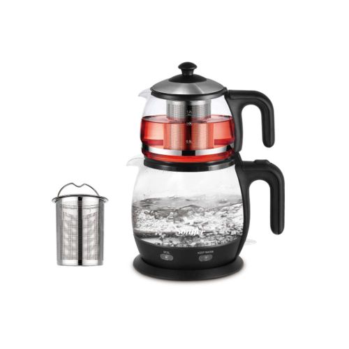 product_image_name-Sonifer-Nouvelle Bouilloire électrique 2 en 1 en verre de 1,8 L avec théière de 1,2 L-2