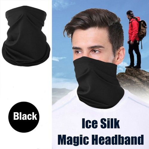 Cagoule respirante en soie glacée pour hommes, Protection UV, Bandana de  cyclisme, masque facial anti-poussière, écharpe de cou d'extérieur