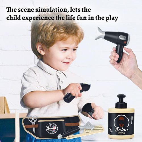 Generic Kit de coiffure pour enfants – Jouet d'imitation salon de coiffure - image 5