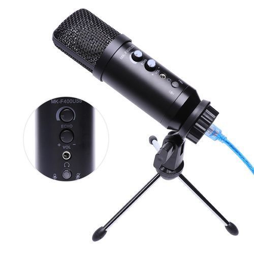 Generic Microphone Professionnel à Condensateur USB, Pour PC Et