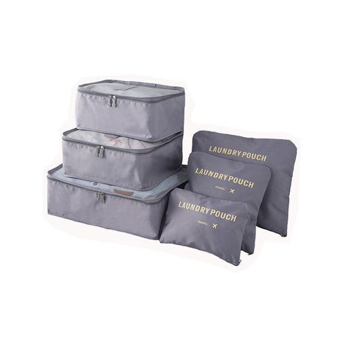 6pcs Set De Cubes De Rangement De Voyage, Pochette De Rangement De Vêtements  Pliable, Sac Organisateur De Bagages En Maille, Ensemble De Sacs De Voyage  Essentiels - Temu Belgium