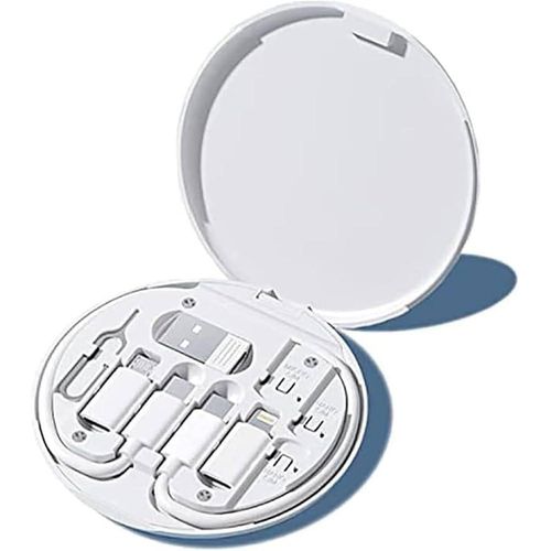 Generic Boîtier de Rangement Câbles et Adaptateurs Multi-Emboûts 6-en-1 – Le Kit de Survie Numérique de Poche DATA CABLE SET - image 6