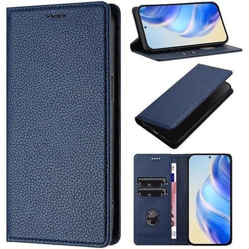 product_image_name-Divers-Etui à Rabat Compatible Pour Samsung Galaxy S22 PLUS avec Antichoc – Bleu -1