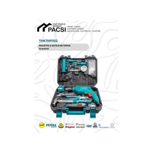 Generic TOTAL Malette à Outils De 115 Pcs TG