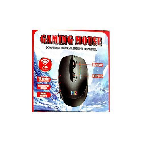 Generic Souris De Jeu Sans Fil à Rétroéclairage Coloré -Noir - image 4