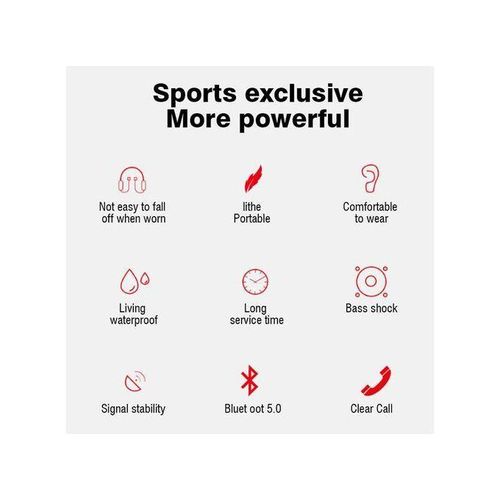 product_image_name-Generic-Wireless Bluetooth Earphones Sport Stereo Neck Hanging-NOIR-8