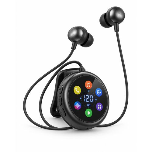 Generic Écouteurs Bluetooth Tour de Cou Sans Fil avec Clip Arrière