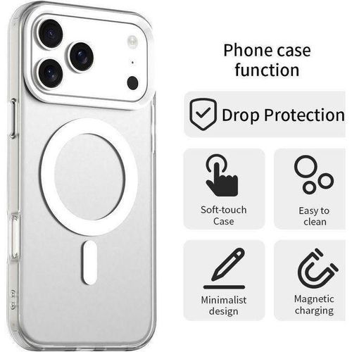 Generic Chic Coque Transparent Compatible IPhone 17 Pro Max avec écouteur compatible gratuite