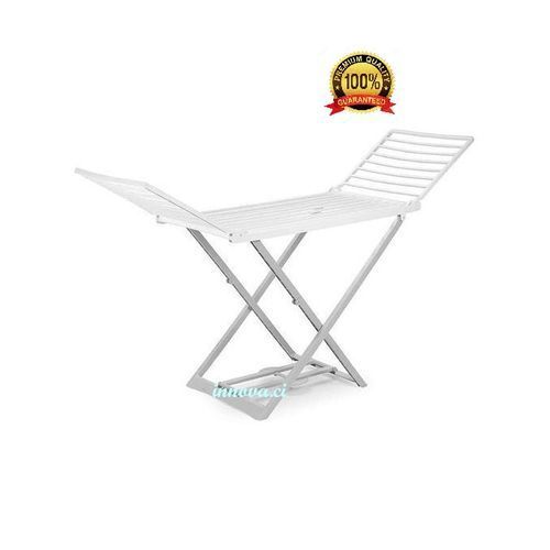 product_image_name-Generic-Sèche Linge En Plastique - Blanc/Rose-1