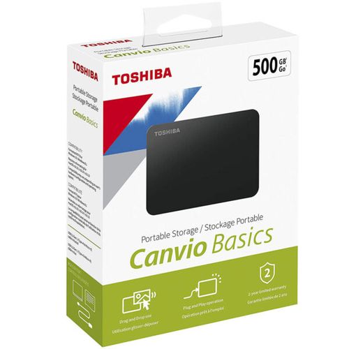 TOSHIBA DISQUE DUR HDD 1TB - 500GB EXTERNE