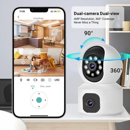 Generic Caméra de Surveillance 4G V380 Pro 8MP (Double Objectif) - image 3
