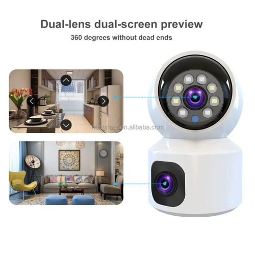 Generic Caméra de Surveillance 4G V380 Pro 8MP (Double Objectif) - image 4