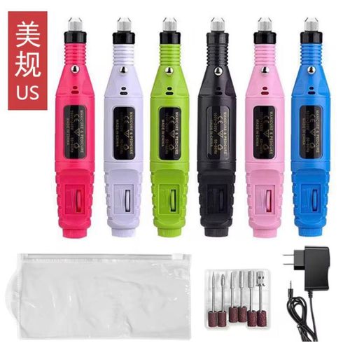 product_image_name-Generic-Ponceuse à Ongles Électrique Professionnelle 7 Couleurs – Kit Manucure & Pédicure avec Embouts-1