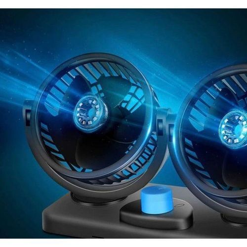 Generic Double Ventilateur électrique Pour Voiture 2 Vitesses Rotati - image 3