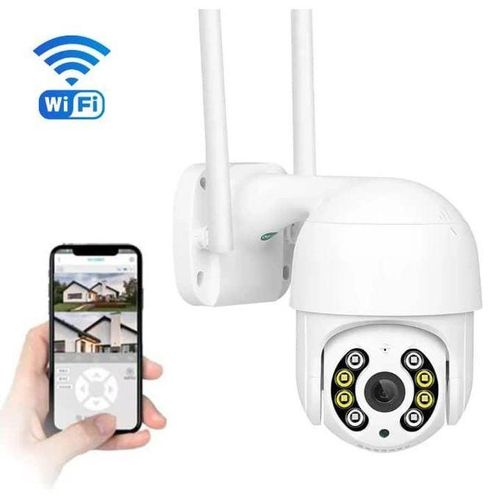 product_image_name-Generic-Caméra de Surveillance WiFi Extérieure HD – Rotation Panoramique & Alarme-2
