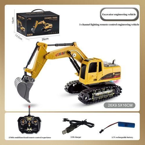 product_image_name-Generic-Excavatrice Télécommandée Pour Enfants, Modèle De Simulation 1:24 Jouet De Véhicule D'ingénierie-4