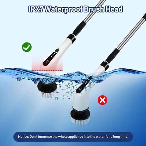 product_image_name-Generic-Épurateur électrique à Rotation, Brosse à Récurer électrique , Avec Long Manche, Réglage à 2 Vitesses-3