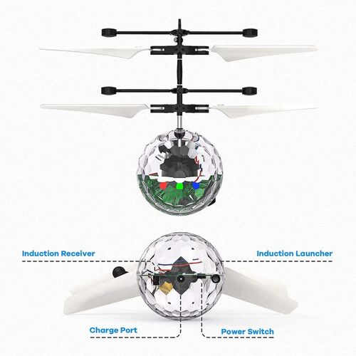 Hélicoptè Télécommandé led drone induction capteur de mouvement