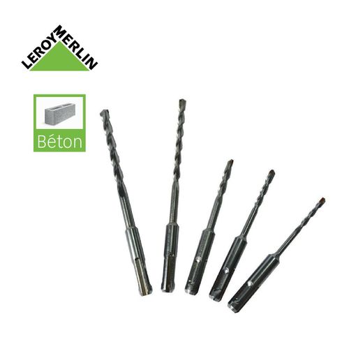 Leroy Merlin Coffret De 5 Forets M ches Pour Perceuse B ton