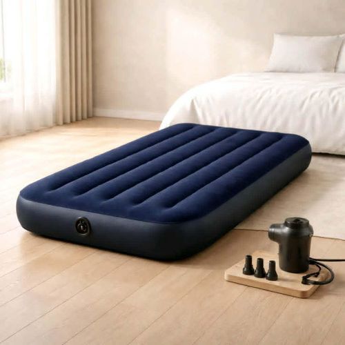 product_image_name-Generic-Matelas Gonflables 1 Places + Pompe Offert   BLEU-2