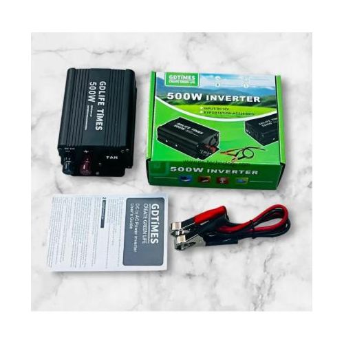 Generic Convertisseur/onduleur CC/CA 12 V à 220 V, 500 W - Noir