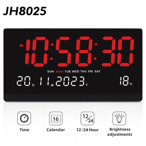 Generic Horloge Murale Digitale LED JH8025 - image 2
