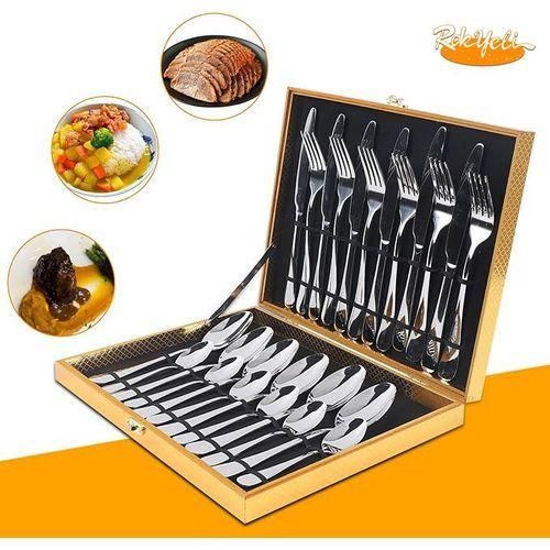 product_image_name-Generic-Coffret de Couverts Argentés en Acier Inoxydable – 24 pièces-1