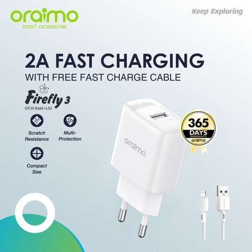 chargeur rapide oraimo charge rapide 5V-2A - Aness-Shop