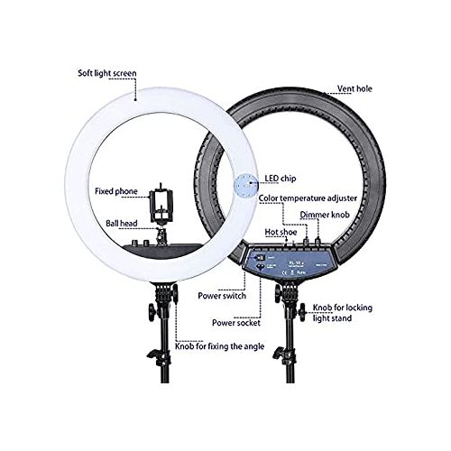 Anneau Lumineux LED 21 Pouces avec Support pour trépied, Anneau