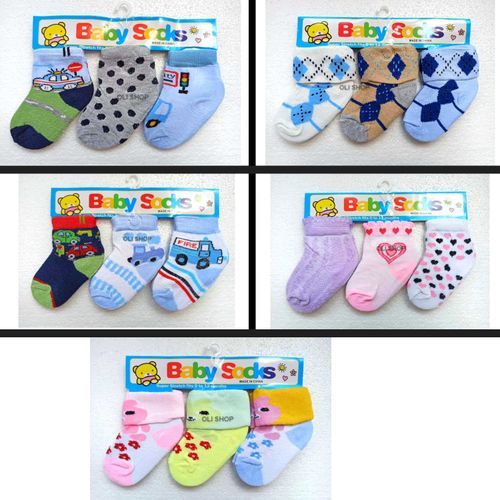 Fashion Chaussette Bébé Fille Et Garçon En Coton (12 PaireS) - Prix pas  cher