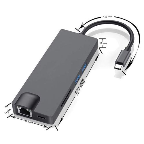 Generic Adaptateur USB Type C Vers HDMI 4k USB 3.0 Convertisseur Hub pour MacBook  Pro à prix pas cher