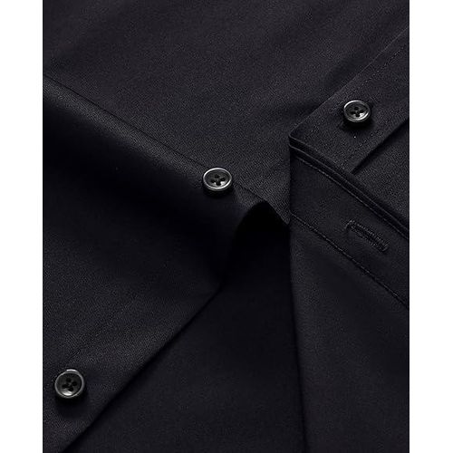 product_image_name-Banagat-Chemise Formelle Pour Homme Qualité Entreprise Couleur Noire Manches Longues-7