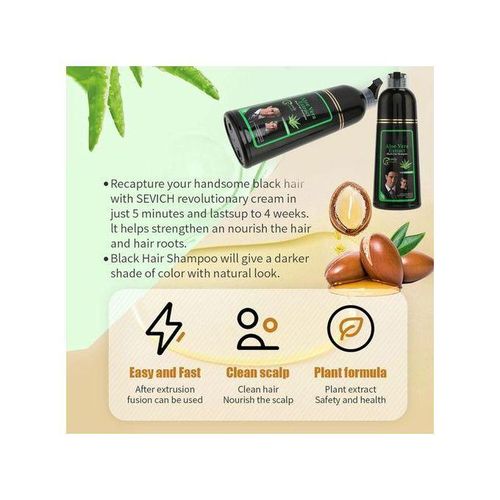 Disaar shampoing cheveux noir à l'extrait de l'Aloe 400ml - image 3