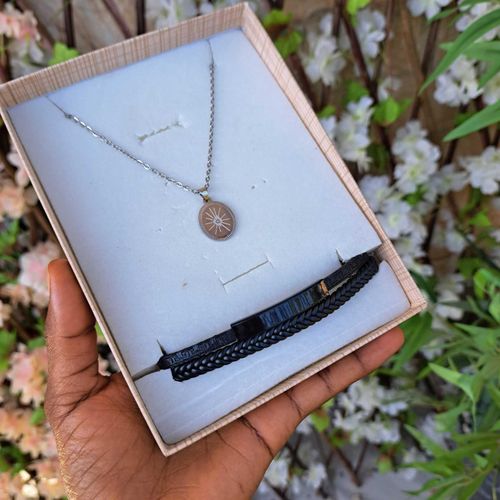 product_image_name-Fashion-Bijoux chaîne homme étoile agenté 2en1 chaîne bracelet pendentif ensemble bijoux accessoire homme inox luxe mode stylé garçon cadeau Homme coffret cadeau anniversaire homme fête pères Saint Valentin Mariage amour cœur -3