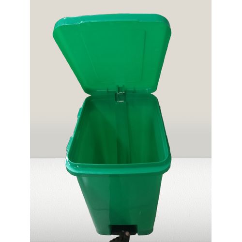 Generic Poubelles bac à pédale 40lt verte - image 2