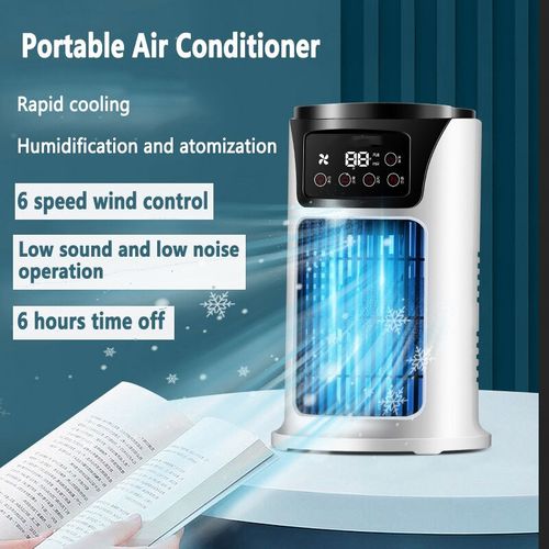 Mini climatiseur électrique Portable, petit ventilateur USB silencieux, eau  glacée