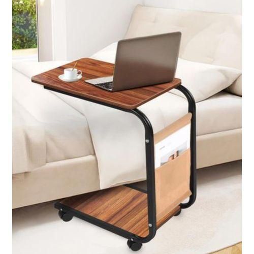 product_image_name-Generic-Table d'appoint en forme de C, table de chevet étroite, petite table TV à roulettes, table sous canapé, table étroite adaptée pour salon, chambre, bureau et petits espaces-3