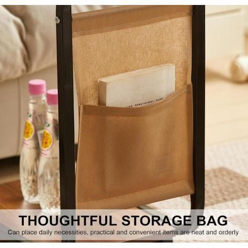 product_image_name-Generic-Table d'appoint en forme de C, table de chevet étroite, petite table TV à roulettes, table sous canapé, table étroite adaptée pour salon, chambre, bureau et petits espaces-7