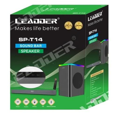 Leadder Barre de son avec subwoofer BT/USB/FM - 70W - image 2