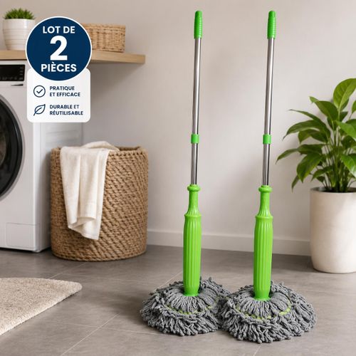 Generic Serpillière à franges avec système d’essorage