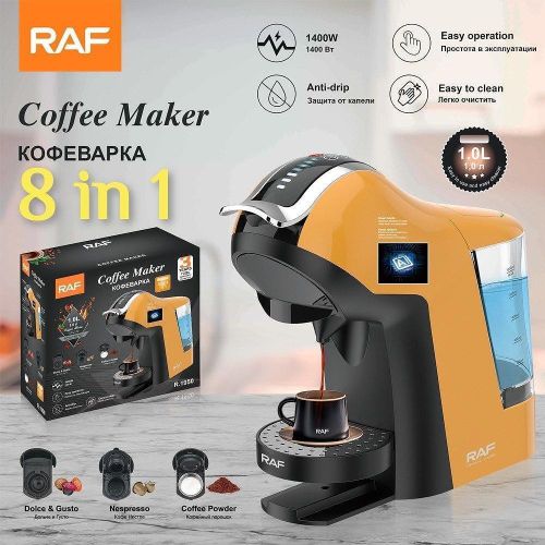 product_image_name-RAF-Machine à Expresso Compacte - Compatible Capsules & Café Poudre-1
