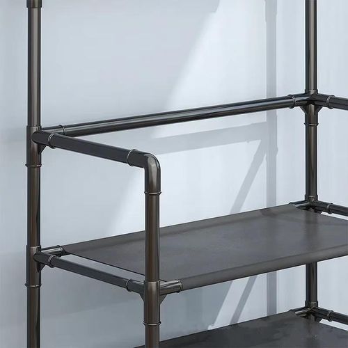 Generic 4-Tier Freestanding Coat Rack & Shoe Organizer - Black - image 5